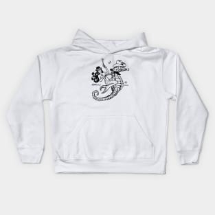 cowgirl mermaid Kids Hoodie